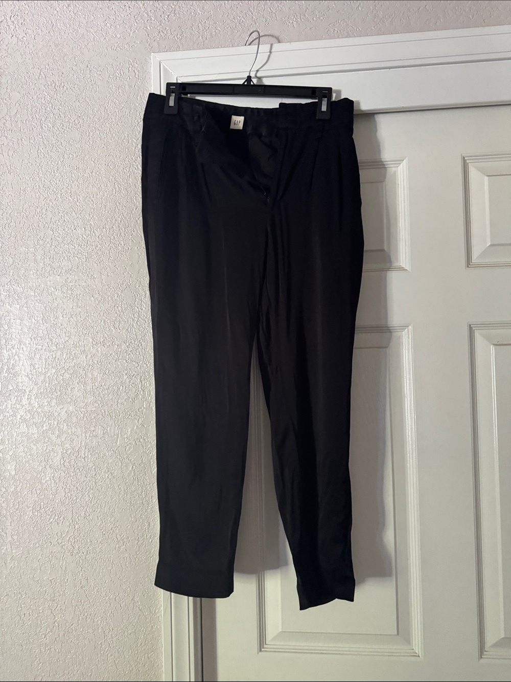 Women’s Black Dress Satin Pants - Classic Tailored Fit